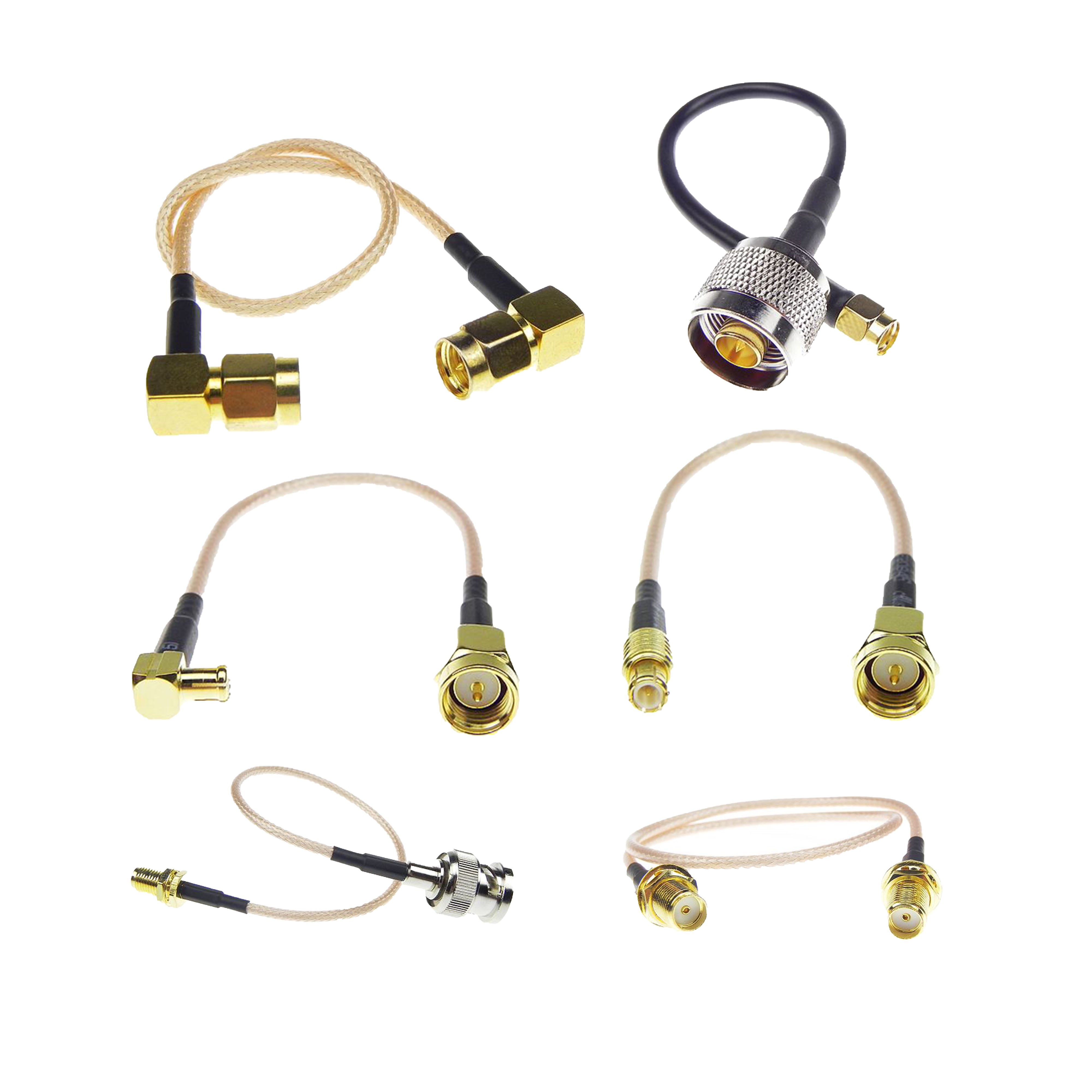 High Quality Low loss RP-SMA Female Connector Coaxial Cable IPEX UFL SMA Pigtail Extension Antenna WIFI RF Cable Assembly